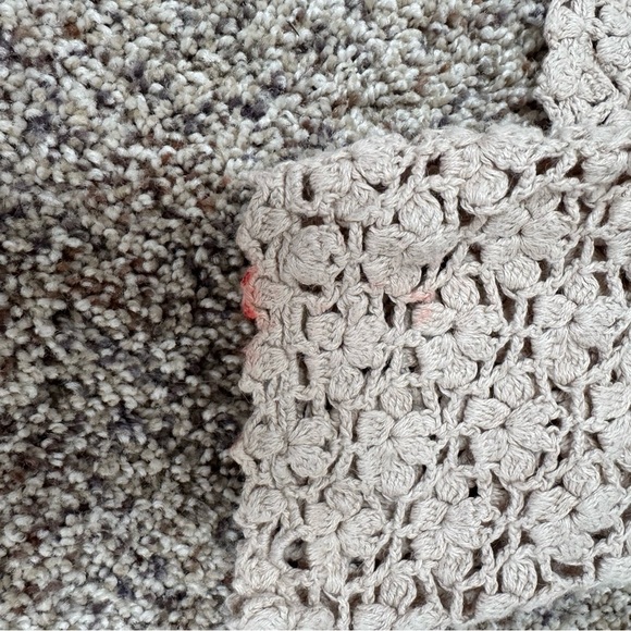 Tiara Cream Cardigan with Textured Knit Design - Picture 4 of 4